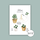 Postcard A6 pilea propagation by Frollein Schmid