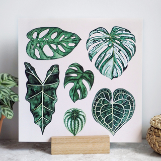 Artprint 210x210mm leaves by Frollein Schmid